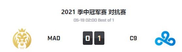 MAD vs C9 2021msi季中赛对抗赛第四日视频回顾
