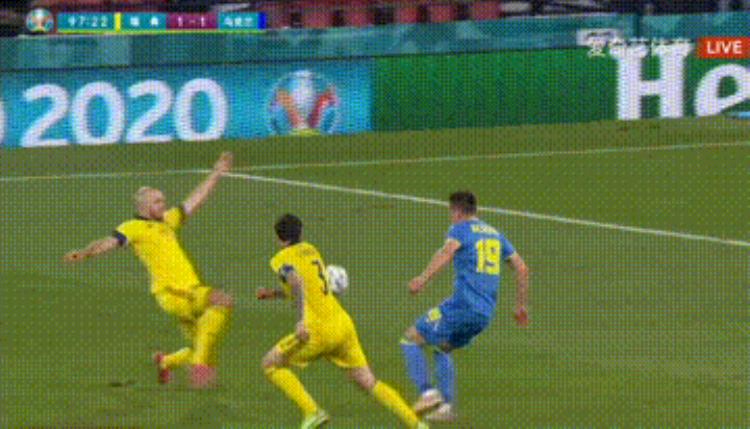 瑞典乌克兰赛果「乌克兰21瑞典进八强丹尼尔森染红离场福斯贝里两次击中立柱」
