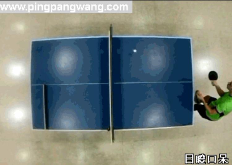 打乒乓球动画gif「趣味乒乓球平时不常见到的打球方式GIF动图版」