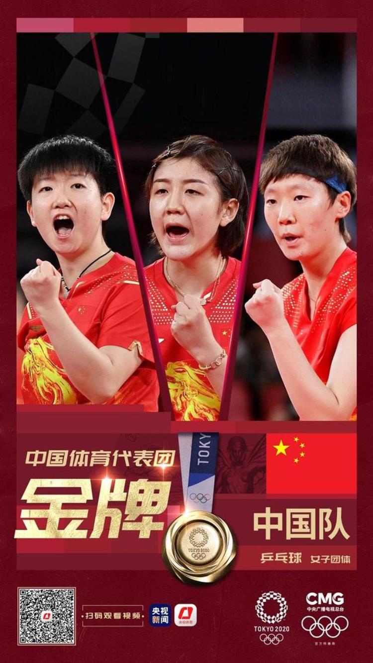 中国女乒战胜日本「没打够还想接着打中国女乒完胜日本豪取奥运团体四连冠」