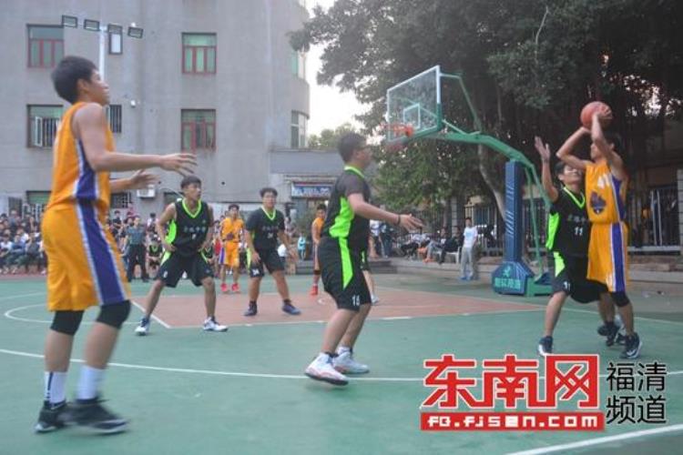 福清首届高中男子篮球联赛昨日开赛