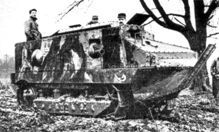 坦克祖师爷法国雷诺FT17轻型坦克曾参加两次世界大战