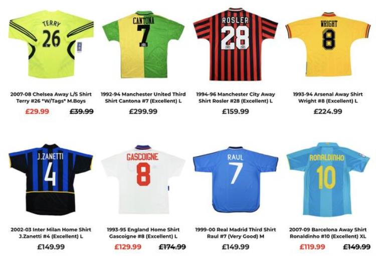 二手球衣出售「穿过的更值钱二手足球衣市场会成为下个风口么」
